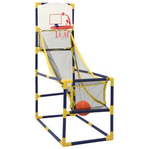 vidaXL Set de joc de baschet arcadă cu minge și pompă, 45x86x127 cm
