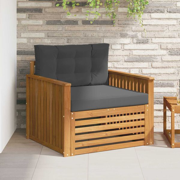 vidaXL Set de canapele de exterior Lemn de acacia solid și poliester