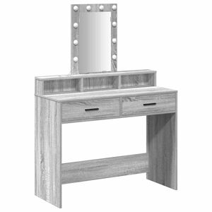 vidaXL Masă de Machiaj Gri 100 x 41 x 140 cm Lemn prelucrat