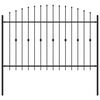 vidaXL Gard cu țărușe ASTEN 200 x 166 cm Oțel vopsit electrostatic