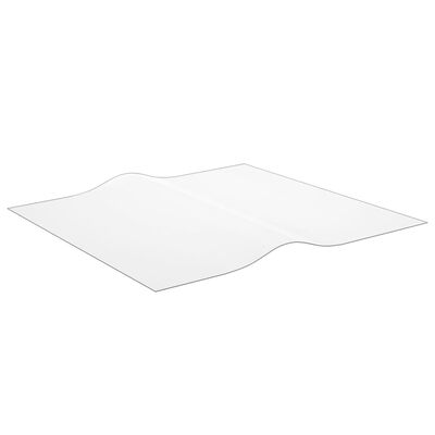 vidaXL Folie de protecție masă, transparent, 90 x 90 cm, PVC, 2 mm