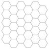 vidaXL Placă hexagonală 10 buc. Alb gri 30 x 30 cm Poliuretan și PET