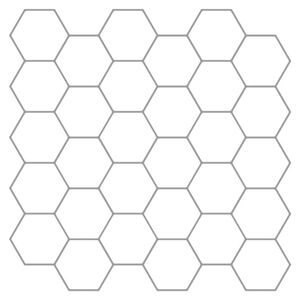 vidaXL Placă hexagonală 10 buc. Alb gri 30 x 30 cm Poliuretan și PET