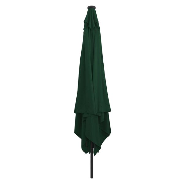 vidaXL Parasol de Grădină Verde și Negru 295 x 295 x 245 cm