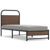 vidaXL Cadru de pat fără saltea 80x200cm Stejar maro lemn prelucrat