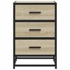 vidaXL Noptiera din stejar Sonoma 40x34,5x60cm lemn prelucrat si metal