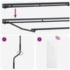vidaXL Cort electric retractabil Burgundy 3 x 2 m
