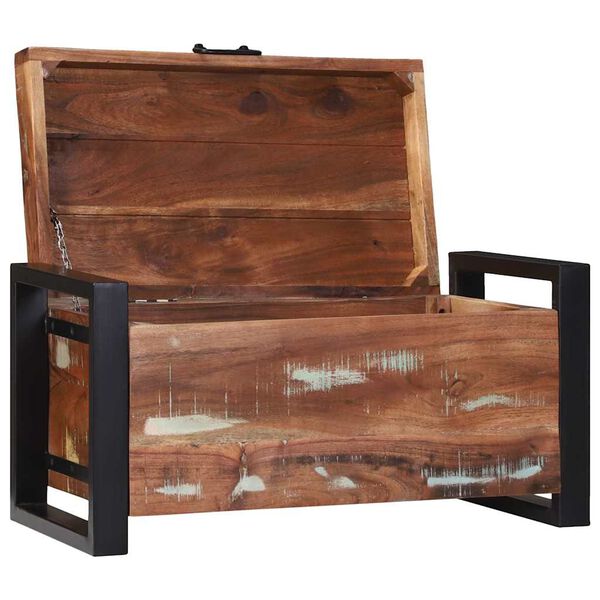 vidaXL Lade de Depozitare Maro 60 x 30 x 30 cm Lemn masiv recuperat