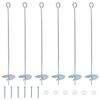 vidaXL Ancoră de Păm&acirc;nt 6 buc. &Oslash;10 x 60 cm Metal Galvanizat Argintiu