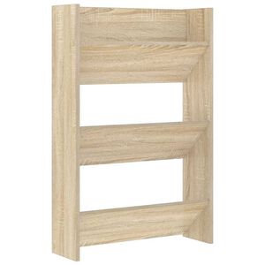vidaXL Pantofar de perete, stejar sonoma, 60x18x90 cm, PAL