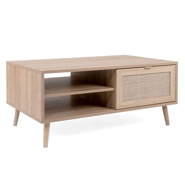 Finori Măsuță de cafea Bali 55A, stejar sonoma și imprimeu tip trestie