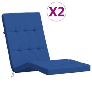 vidaXL Perne de scaun pentru terasă, 2 buc, albastru, țesătură Oxford