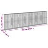 vidaXL Coș gabion cu capac, 700x50x200 cm, fier galvanizat