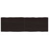 vidaXL Blat masă, 160x50x(2-6) cm, maro, lemn tratat contur organic