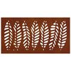 vidaXL Decorație perete de grădină 105x55 cm design frunze oțel Corten
