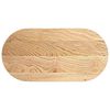 vidaXL Blat de masă 100x50x2 cm lemn masiv de stejar oval