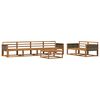 vidaXL Set de canapele de exterior 7 pcs natural Lemn Solid de Acacia