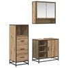vidaXL Set de mobilier pentru baie 3 buc. Stejar Artizanal