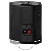 vidaXL Boxe stereo de perete, 2 buc., negru, 80 W, interior/exterior
