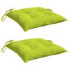 vidaXL Perne de scaun, 2 buc., verde aprins, 40x40x7 cm, textil oxford