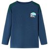 Bluzon pentru copii striat, bleumarin, 128