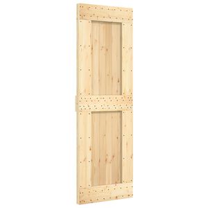 vidaXL Ușă glisantă NARVIK Natural și Negru 70 x 210 cm (213,5 cm)