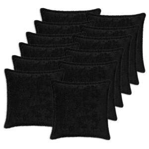 vidaXL Husă pentru pernă 12 buc. HOUTEN Negru 40 x 40 cm