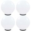 vidaXL Lămpi glob cu LED, 4 buc., 40 cm, PMMA, sferic