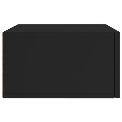 vidaXL Noptiere de perete, 2 buc., negru, 35x35x20 cm