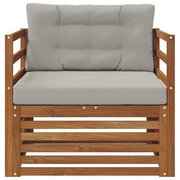 vidaXL Set de canapele de exterior Lemn de acacia solid și poliester