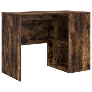 vidaXL Birou Stejar fumuriu Lemn prelucrat 102 x 50 x 75 cm