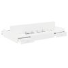 vidaXL Cadru de pat cu depozitare Alb 120 x 200 cm Lemn prelucrat