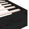 vidaXL Cadru de pat mic single, negru, 75x190 cm, lemn masiv