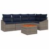 vidaXL Set de canapele pentru grădină 6 pcs Gri și albastru marin