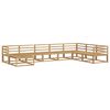 vidaXL Set de canapele de exterior 8 pcs Alb Lemn Solid de Acacia
