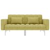 vidaXL Canapea extensibilă, verde, material textil