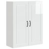 vidaXL Dulap de perete PORTO Alb lucios 80 x 31 x 100 cm Lemn compozit