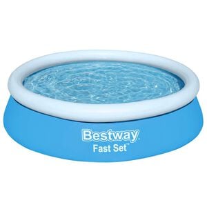 Bestway Piscina gonflabilă Fast Set, albastru, 183x51 cm, rotundă