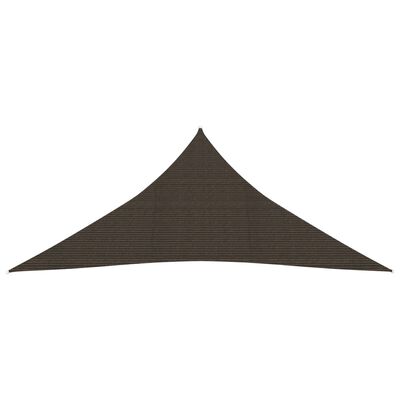 vidaXL Pânză parasolar, maro, 5x5x5 m, HDPE, 160 g/m²