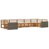 vidaXL Set de canapele de exterior 7 buc. natural Lemn Solid de Acacia