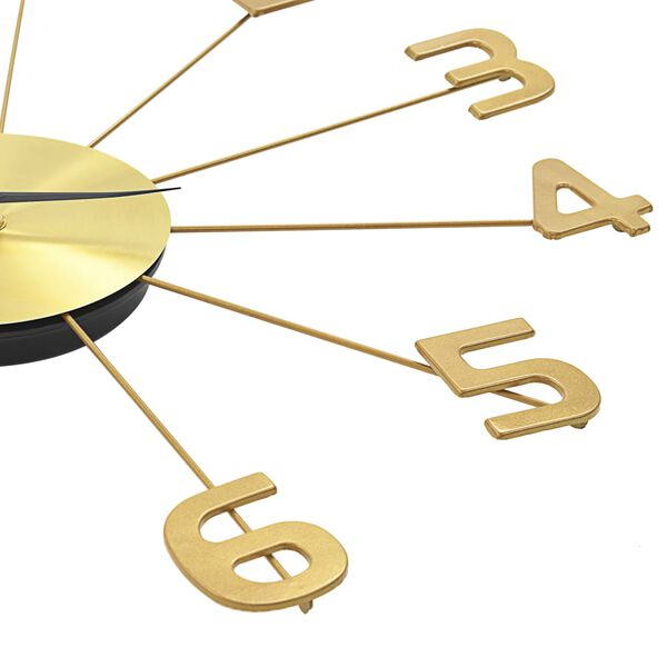 vidaXL Ceas de perete, auriu, 50 cm, metal