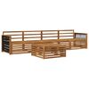 vidaXL Set de canapele de exterior 5 buc. natural Lemn Solid de Acacia