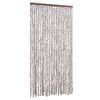 vidaXL Perdea pentru insecte, gri taupe și alb, 100x230 cm, chenille