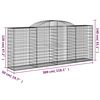 vidaXL Coșuri gabion arcuite 11 buc. 200x50x120/140 cm fier galvanizat