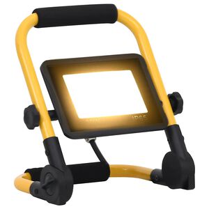 vidaXL Proiector cu LED și m&acirc;ner, 30 W, alb cald