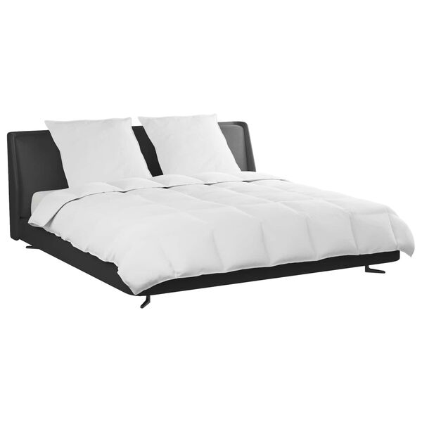 vidaXL Set de Pături cu pernă 3 pcs Alb Pene de rață