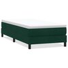 vidaXL Pat cu arcuri fără saltea verde &icirc;nchis 90x210 cm catifea