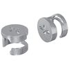 vidaXL Șuruburi cu &icirc;ncuietoare tip cam 2 buc. Argintiu 12 x 10 mm