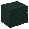 vidaXL Țesătură pentru masă 5 buc. Verde &icirc;nchis 140 x 180 cm Poliester
