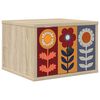 vidaXL Noptieră suspendată ESSEN Stejar Sonoma 36 x 33 x 25 cm